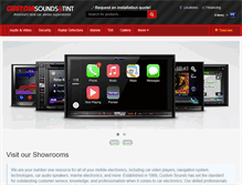 Tablet Screenshot of customsounds.com